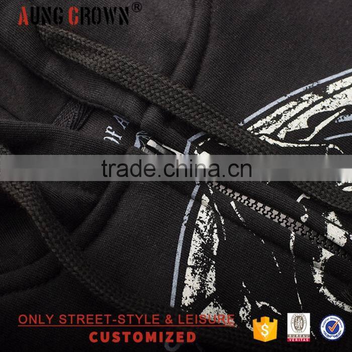 Personalised Design Customized Low MOQ Fleece Hooded Zip Up Hoodies Mens