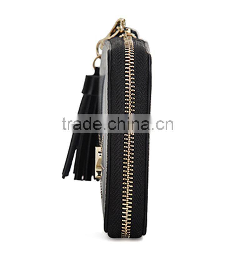 Japanese fancy cat short style cute wallet in black color