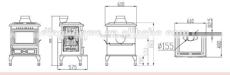 Nice and high efficiency wood burning stove china henan suppliers