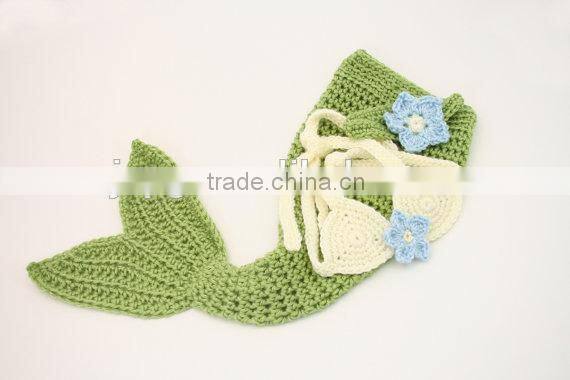 baby Crocheted Mermaid Tail Costume