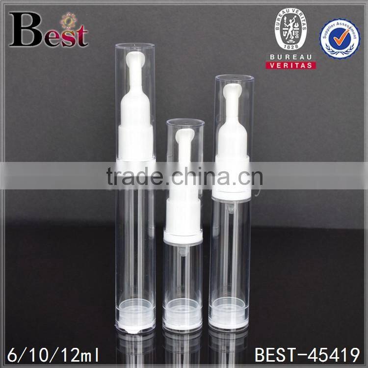 free samples 5 ml 6ml 10ml 12ml small airless pump eye serum tube bottle
