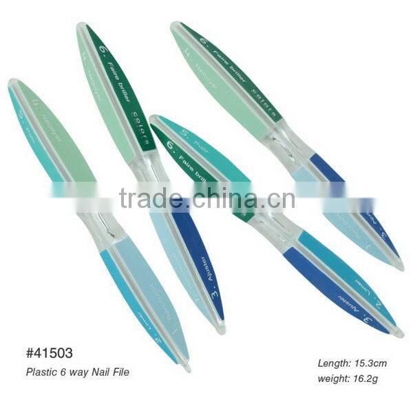 Plastic Handle 4 Way Nail Buffer