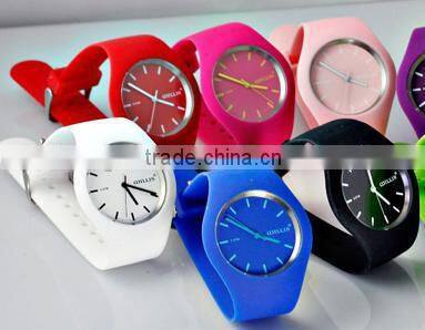High Quality Silicone Watch Quartz Stainless Steel Back