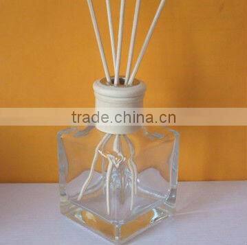 clear glass diffuser bottles square