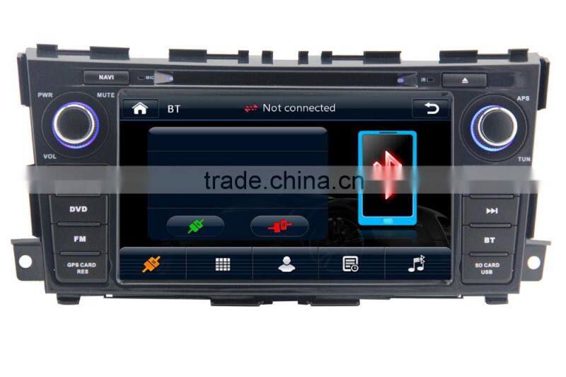 most professional in china car dvd gps player for NISSAN TEANA with dual-core A8