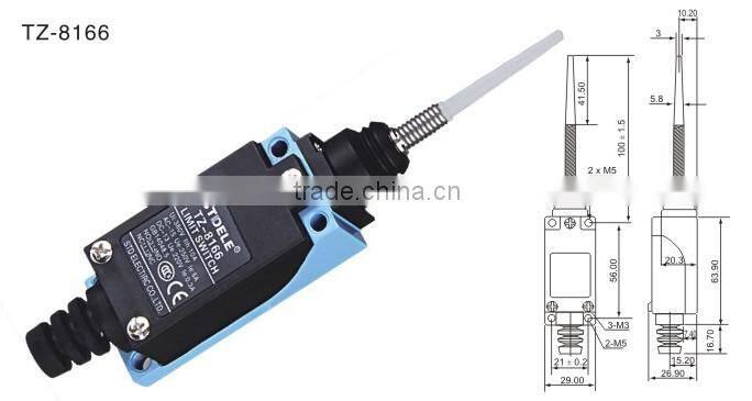 Flexible rod type wire rope hoisting limit switch TZ AZ 8166 ME 8166 XCE 181