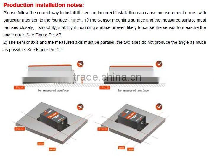 SCA131A Remote Control Switch With Sensor Real Time Auto Monitoring Front,Back,Left ,Right Four Directions of Tilt Status
