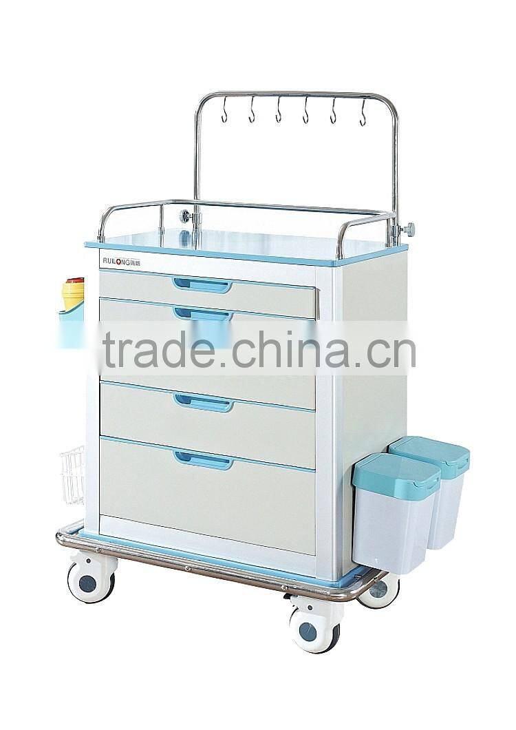Multifunction Aluminum Steel Surgical Hospital Movable Cart