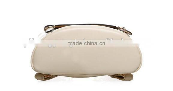 leather backpack college girl style knapsack woman gender casual laptop bag