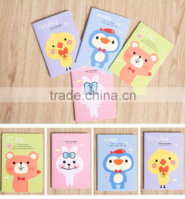 notebook with kawaii pattern,cartoon notepad
