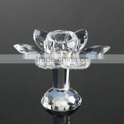 Lotus Flower crystal candle holder