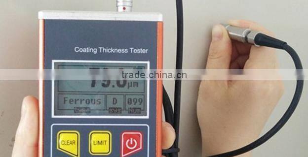 Hand-held Magnetic and Eddy LCD display car paint coating thickness gauge