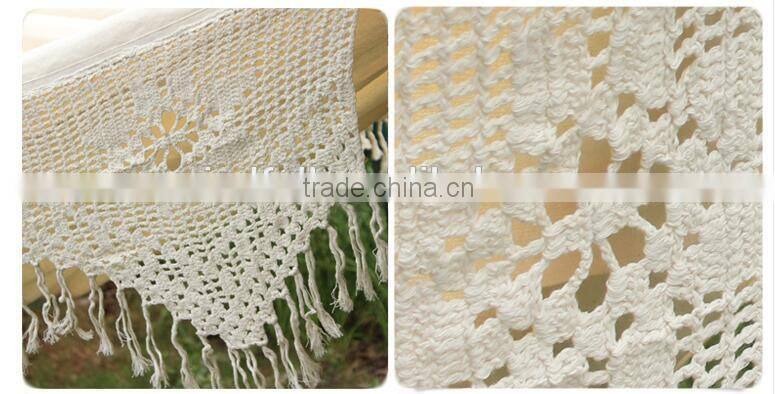 Wholesale High-grade Luxury Cotton Portable Outdoor Folding Hanging Hammock