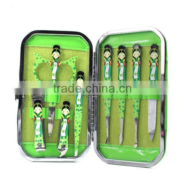 New High Quality Promotional Ethnic girls 8pcs/set Manicure Set manicure kit beauty set Nail Kit UD4-BS108