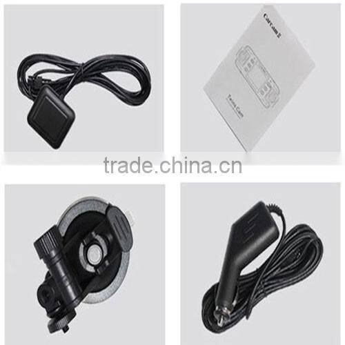 Dual Lens Car Camera X8000 with GPS Tracking Two Lens Vehicle DVR Dash Cam Recorder GPS G-sensor CA365 DVRs Full HD 1080P