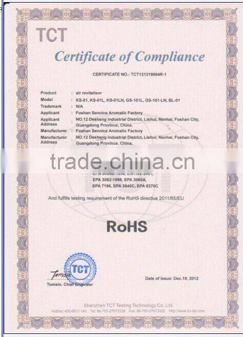 KS-02 fragrance machine with 12 colorful LED lights and anoin generator