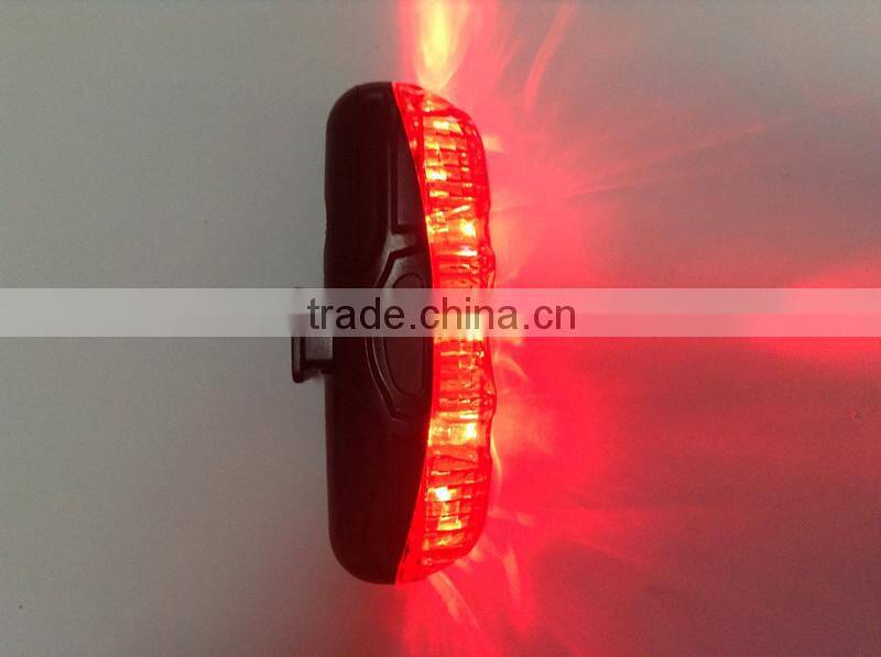 Hot sale in Korea newest bike frame 5 red led bicycle light