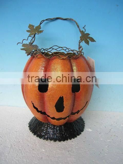 Halloween metal pumpkin