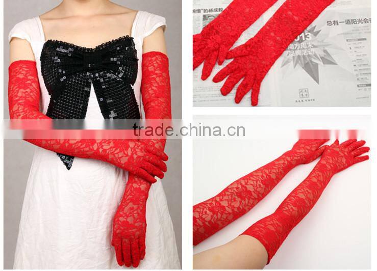 Fashion Long Hand Sleeve Sex Lace Gloves