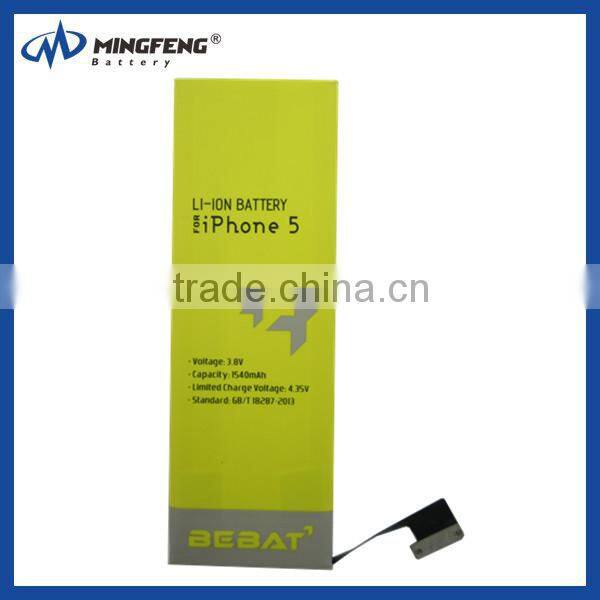 3.8v 1540mAh battery for iPhone5, for iPhone5 handy akku, for iPhone5 batteria