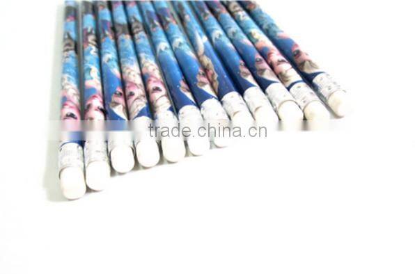 wholesale high quality cartoon frozen wood pencil