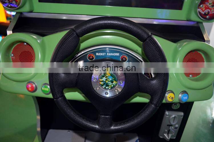 Children game kids coin operated game machine Bucket paradise car racing game machine