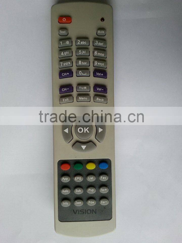 Custom universal remote control for visione tv