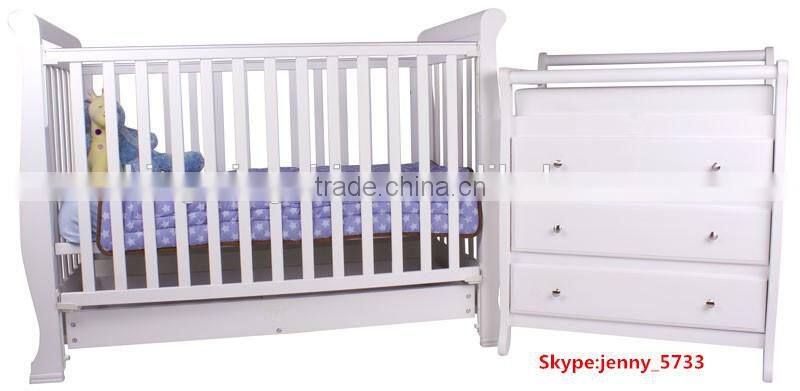 Sleigh Baby change table in white (KC8171)