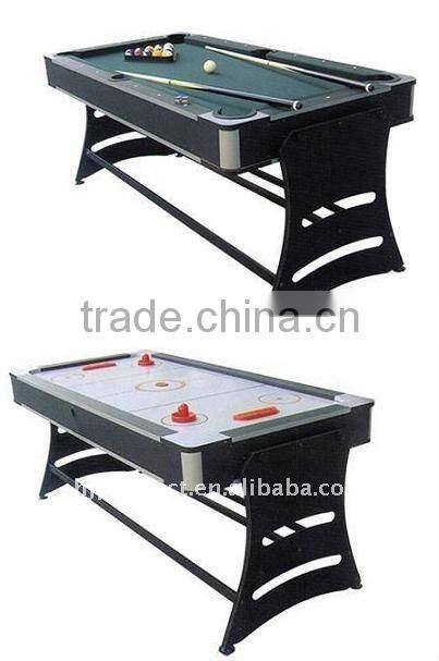 8' High quality 2 in 1 table games table with Factory promotion. Air hockey table, Pool table.