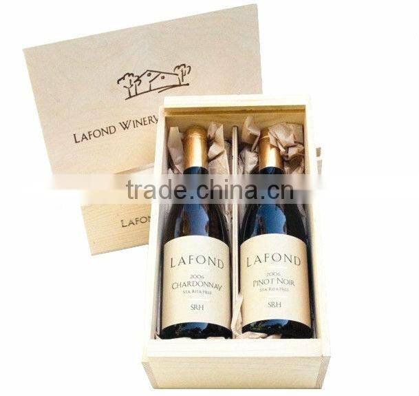 Hot!!! 2014 Made-in-China Black Classic Craft Paper Packaging For Single Wine Bottle(ZDP14-W001)