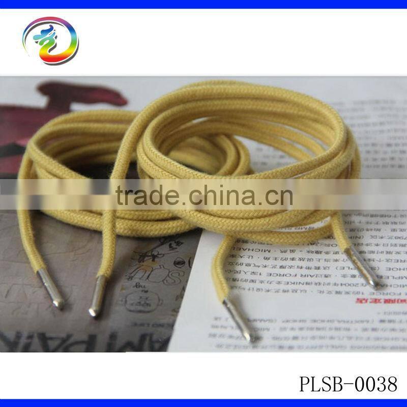 Fashion Polyester Cotton Round Shoelace