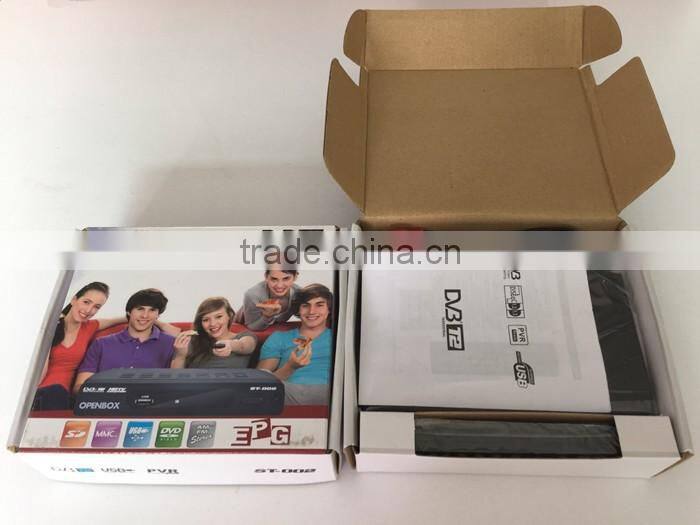 Ground Digital TV Set Top Box DVB-T2 Dual Display for HD and SD output TV Receiver For Central Asia and Eastern Europe