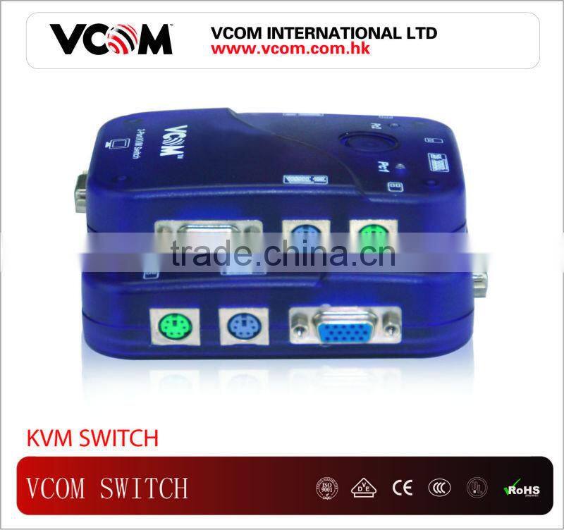 VCOM High Quality 1 to 2 ports Auto KVM Switch For VGA Keyboard 2013