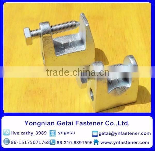 Malleable iron beam clamp Galvanized with high quality from 18 to 45mm