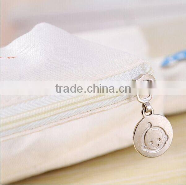 wholesale clear customized pattern unbranded white canvas cheap promotional pencil case