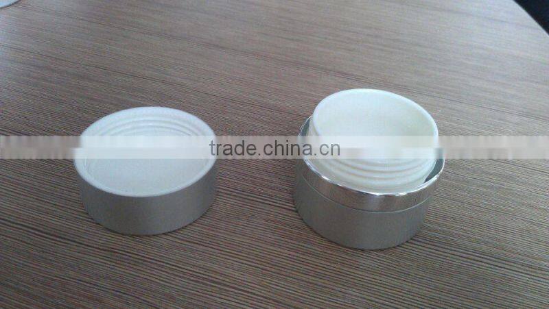 Recycle Aluminium and Plastic Container Face Cream Jar