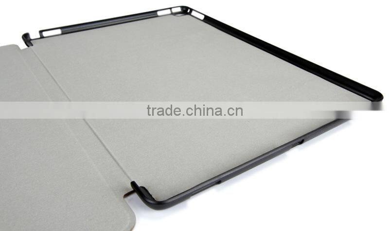 Factory New Arrival Ultra Thin Tri-folding Tablet PU Leather Smart Cover for iPad Pro