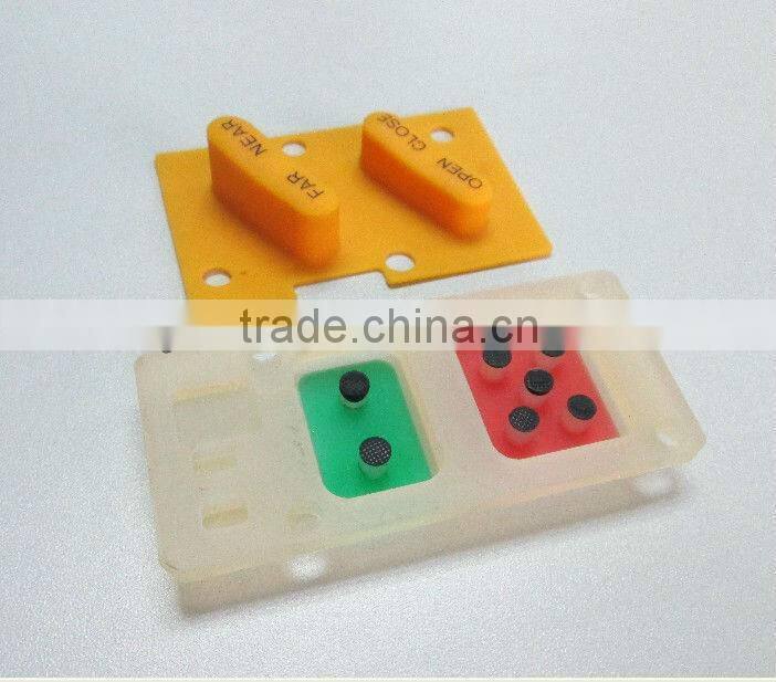 India silicone keypads with conductive carbon pills spray laser back-lighted button silicone silicone silkscreen buttons