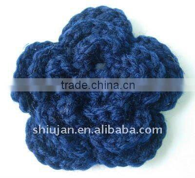 Cotton crochet knitting flower