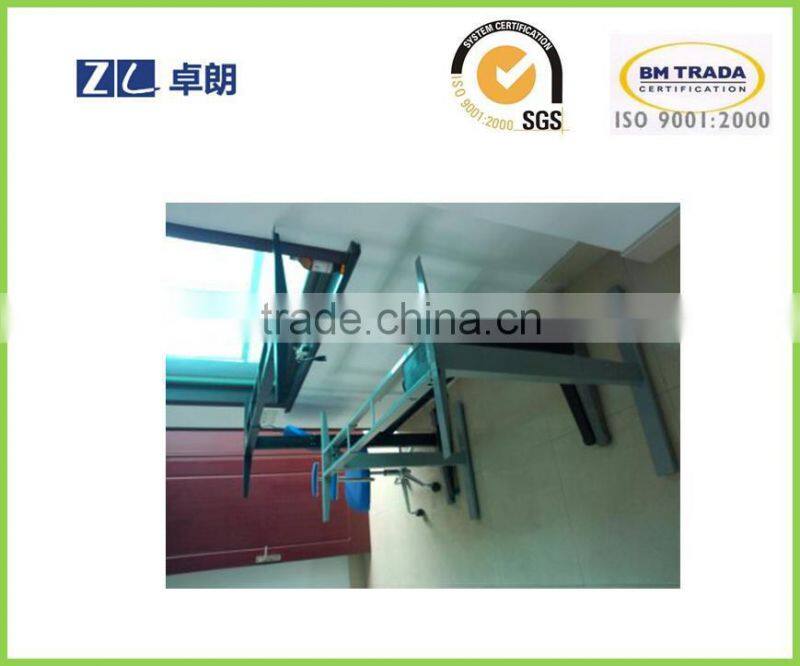 Lifting adjustable table frame for office desk by hand