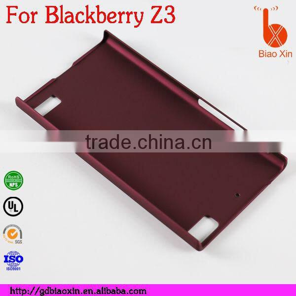 new rubber hard case cover for blackberry z3, for blackberry z3 cellphone case