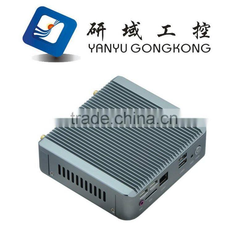 Factory hot selling smallest intel nuc nano industrial computer nic support mini full hd 1080p media player