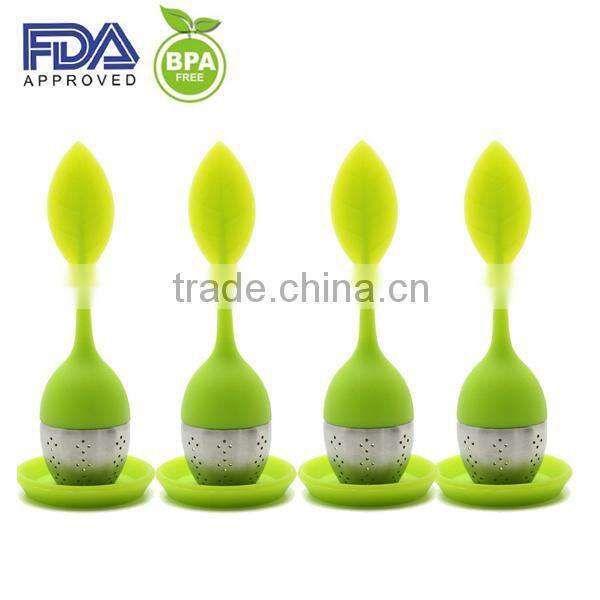 Leaf Tea Infuser Silicone Bottle With Tea Strainer