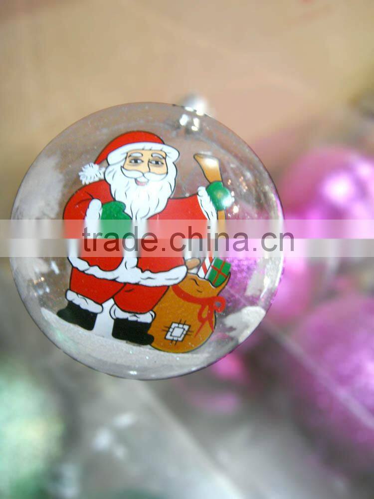 Transparent wholesale christmas ball ornaments