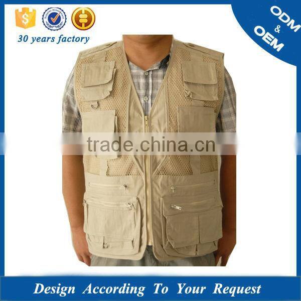 Excellent Quality Factory Price Custom Photography Vest Camera Jacket