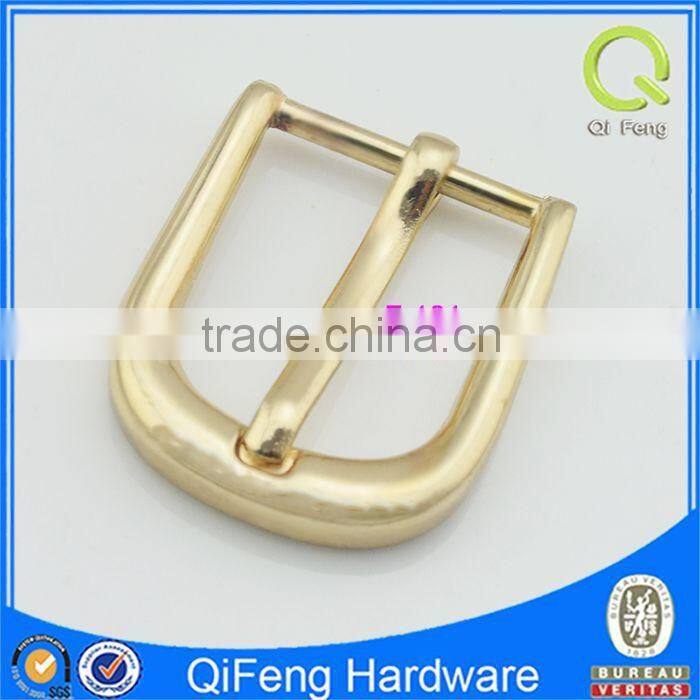 F-181 plain nice quality metal pin buckle metal buckles supplier shiny gold