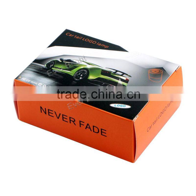 Car styling universal car tail logo light c-ree 3w LED plate welcome lights laser projector logo light