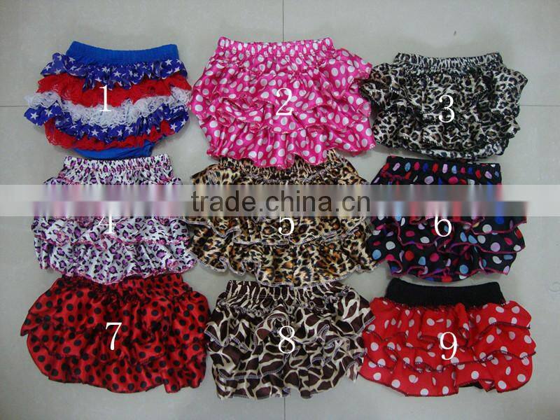 2015 Easter Sales Promotion Baby Organic Underwear So Adorable satin Bloomers Wholesale Baby Cotton Ruffle Bloomers For Kids