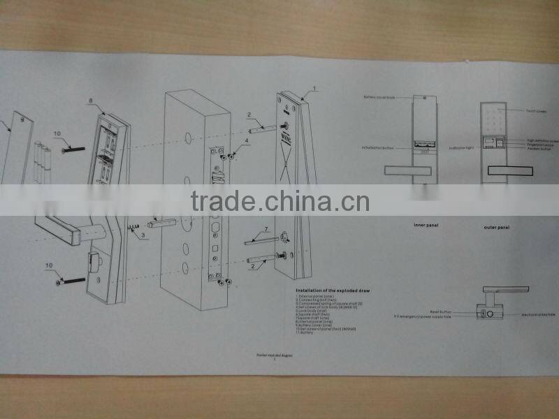 digital pin code lock password lock card door lock
