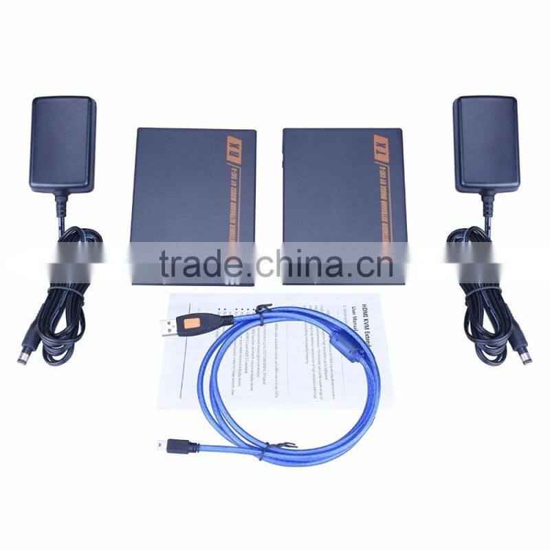 Support copy EDID and KVM/usb function 3D hdmi transmitter extender 60m over cat6